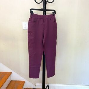 Ultra Comfy Everyday Pullup Pants Capris Elastic Waist with 2 Phone Pockets